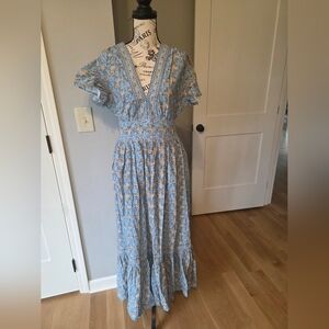 Max Studio Blue Floral Maxi Dress-NWT